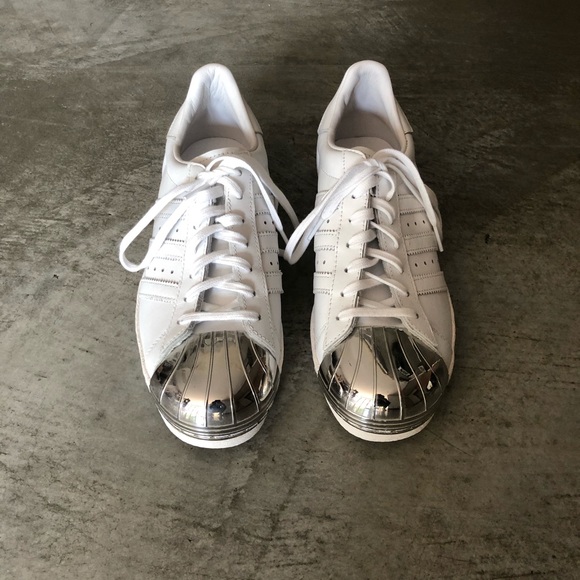 silver shell toe adidas